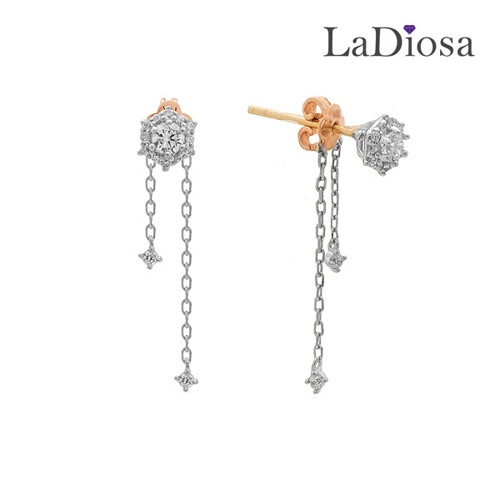 18K 라디오사 귀걸이 LK18JJ-7639E