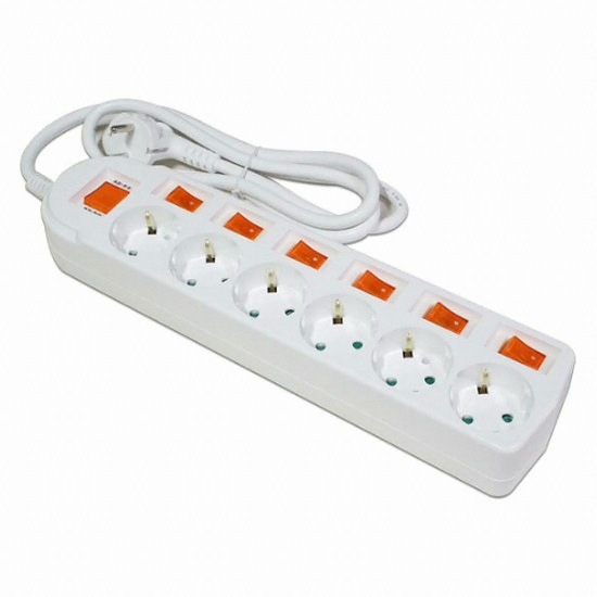 동서산업 6구 16A 개별스위치 멀티탭 (3m)_이미지