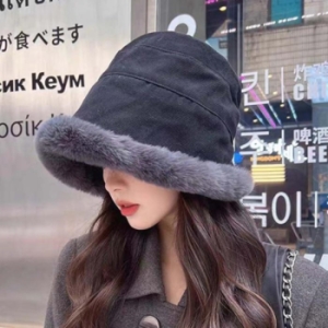 Rly 여성 방한모자 겨울 털모자 벙거지 버킷햇 군밤모자 12083752