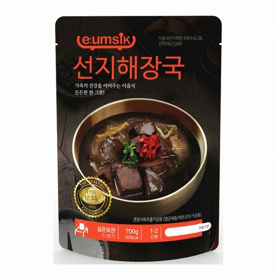 청우식품 이음식 선지해장국 700g이미지입니다. 누르면 해당 게시물로 새창이동합니다.