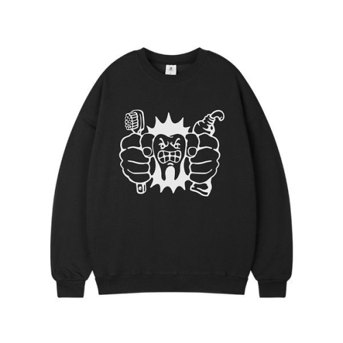 탑보이 덴티스트 오버핏 프린팅 스웨트 셔츠 PTM2141