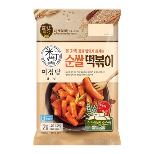 CJ제일제당 즐거운동행 미정당 순쌀떡볶이 401.2g (1개)_이미지