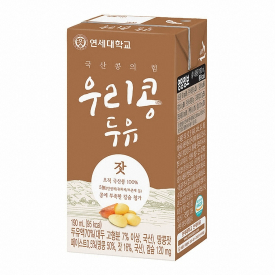 연세유업 우리콩두유 잣 190ml (24개)_이미지
