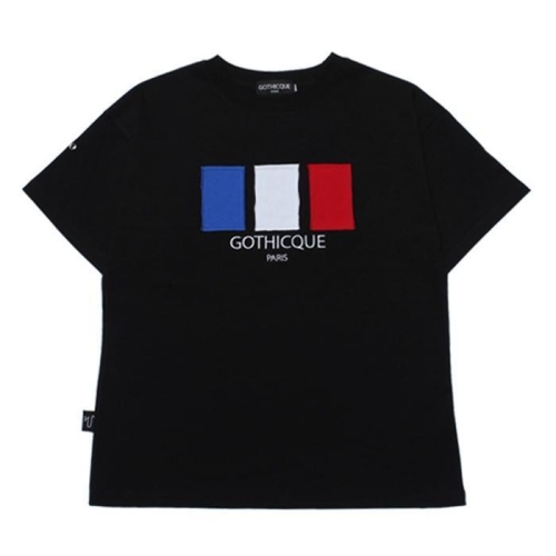  고디크 France patchwork t-shirt G7SA03U89