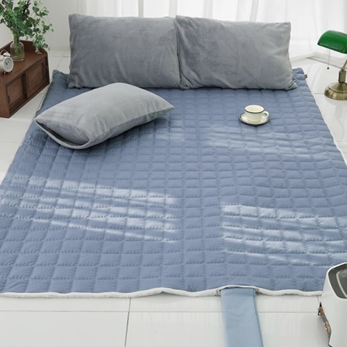 스코홈 겨울엔 순면 40수 틔윌 누빔 어반블루 전기 온수매트 커버 (싱글, 100x200cm)