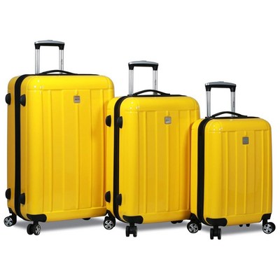 WORLD Traveler Contour Hardside 스피너 수하물 세트 TSA 잠금 장치 포함 옐로우 Tsa Lock이 있는 컨.._이미지