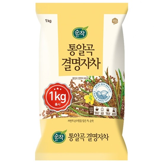 샘표식품 순작 통알곡 결명자차 1kg (3개)_이미지