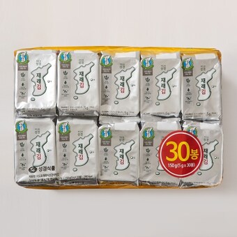 성경식품 지도표성경김 지도표 성경 재래식탁김 5g