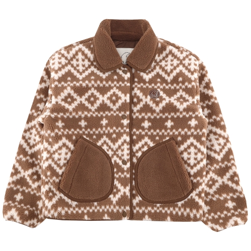 노르디스크 휘게 노르딕패턴 플리스 자켓 OWW25111JJ_이미지