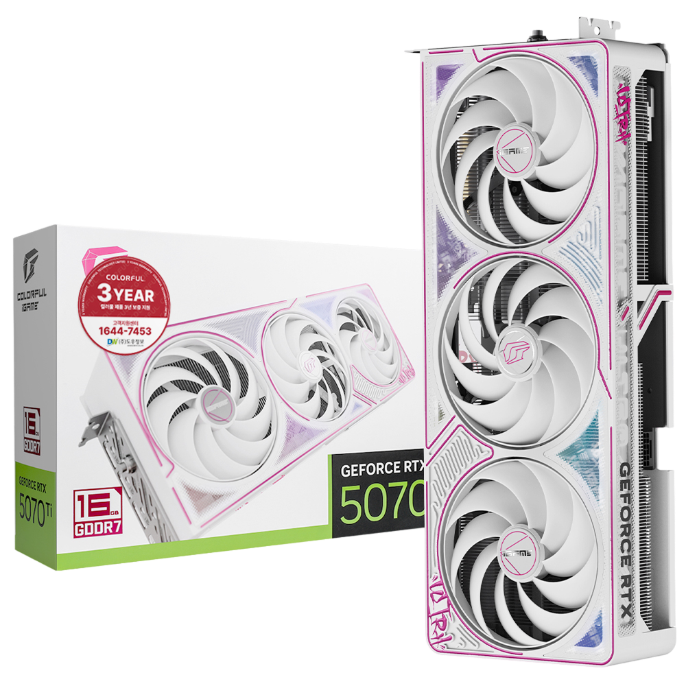 COLORFUL iGame 지포스 RTX 5070 Ti ULTRA OC White D7 16GB 도우정보