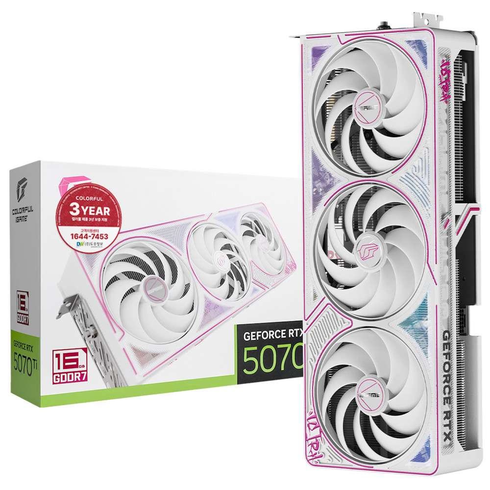 COLORFUL iGame 지포스 RTX 5070 Ti ULTRA OC White D7 16GB 도우정보_이미지