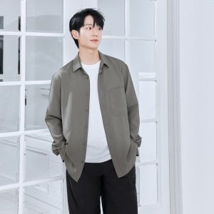 마인드브릿지 린넨라이크세미오버핏셔츠_MYWS3101