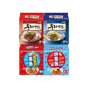 배홍동 비빔면 4입 + 배홍동 쫄쫄면 4입 + 둥지냉면 4입