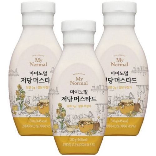 마이노멀 저당 머스타드 310g (3개)_이미지