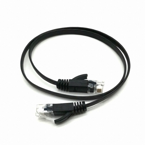 EVERCOOL COOLMARKER CAT.6 FLAT 블랙 케이블 (0.5m)_이미지