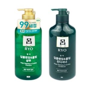 제이큐 려 쿨샴푸 컨디셔너 세트 두피 딥클렌징 샴푸 550ml_이미지