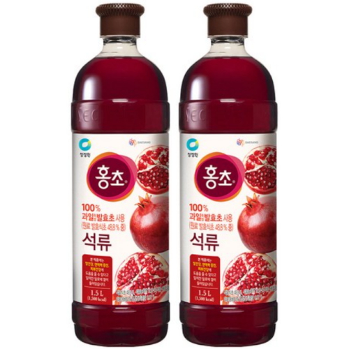 청정원 홍초 석류 1.5L (2개)_이미지
