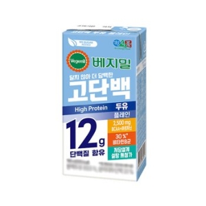 정식품 베지밀 고단백 두유 플레인 190ml (9개)_이미지