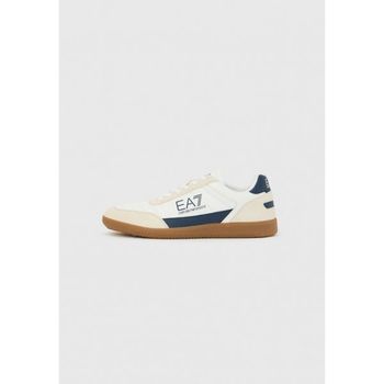 엠포리오아르마니 EA7 엠포리오 뉴 헤리티지 유니섹스 운동화 흰색/인시그니아 블루/허니 7285345_이미지