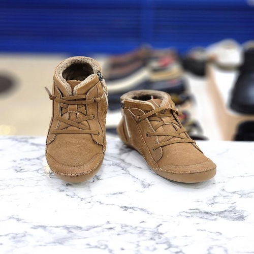 허시파피 세이브존05 여성 놈코어룩 캐주얼 컴포트 락시크 밴딩 퍼앵클부츠 FDKFN607