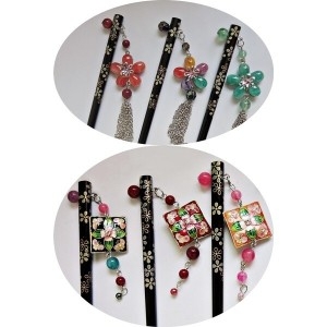 Myacc 나무 머리꽂이비녀 21종 /스퀘어비녀_이미지