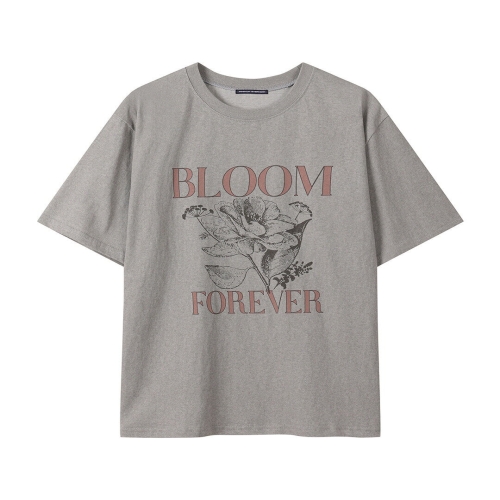 미니멈 에브리데이 피그먼트 블룸 플라워 반팔 티셔츠 EC2LW008D