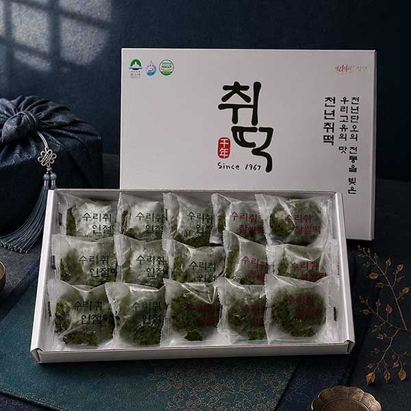 자연맛남 강원도 정선 수리취떡 혼합 1kg 선물세트 [1개]