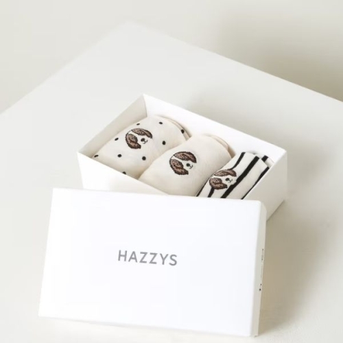  헤지스 여성 HARRY 해리 자수 3종 양말 세트_HSSS5D805CG