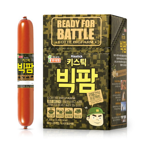 롯데푸드 롯데햄 키스틱 빅팜 20개입 1.2kg (2개)_이미지