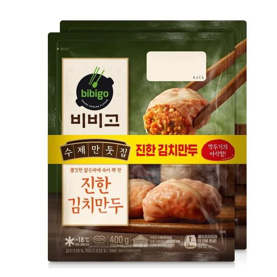 CJ제일제당 비비고 수제만둣집 진한 김치만두 400g (8개)_이미지