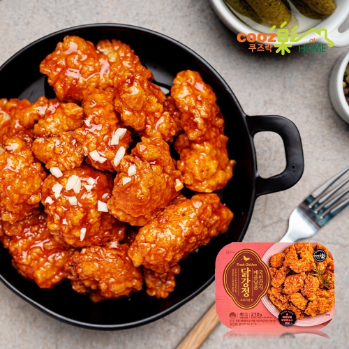 쿠즈락앳홈 매콤달콤 닭강정 210g (1개)_이미지