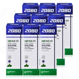 2080 자일리톨 애플민트향 치약 110g (9개)_이미지
