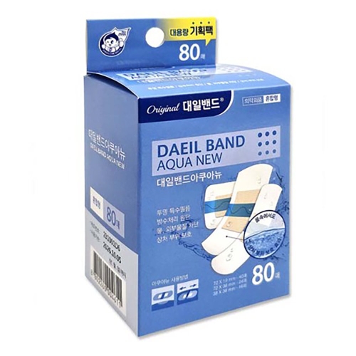 크리오 대일밴드 아쿠아뉴 혼합형 방수밴드 80매 (1개)_이미지