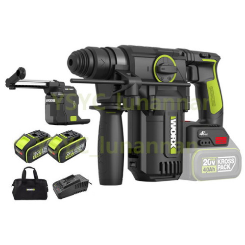 웍스 WU385 + 집진기 WA1603 해외구매 (6.0Ah, 배터리 2개)_이미지