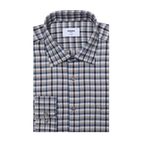 레노마 멀티이중체크기모남방셔츠RPWSG0039BGIN