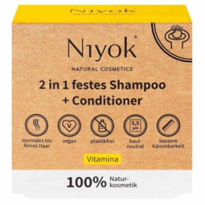 니욕 고체 샴푸바 2in1 샴푸 & 컨디셔너 비타민a 80g