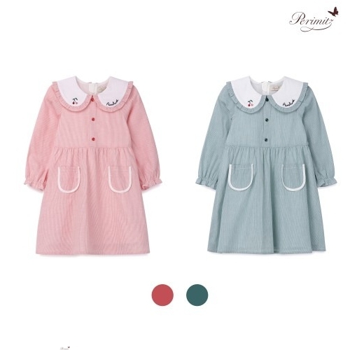 페리미츠 단하루 체리스트라이프원피스 G P2413O66012 12 Green 100 살랑살랑 봄나들이 신학기맞이 새옷장만 모음전 아..