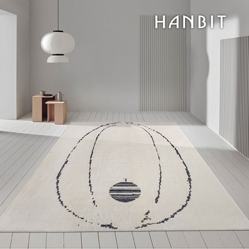 한빛카페트 스핀 미니멀 빈티지 디자인 러그 카페트 (200x140cm)_이미지