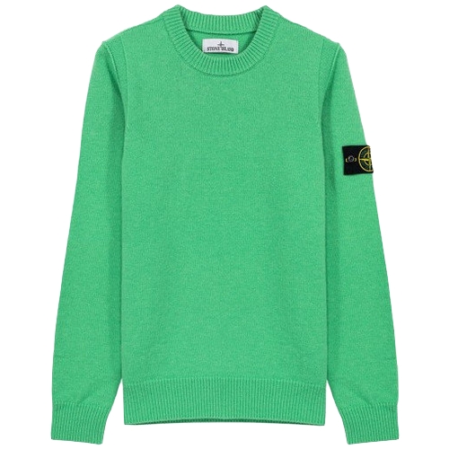 스톤아일랜드 와펜 패치 니트 7715508A3 (V0052, 그린)_이미지