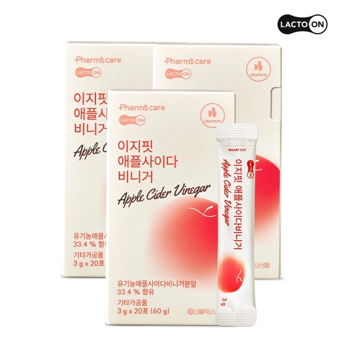 서울약사신협 락토온 이지핏 애플사이다비니거 3g 20포 (3개)