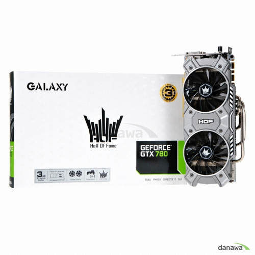 갤럭시 지포스 GTX780 Ti Hall Of Fame V2 D5 3GB_이미지