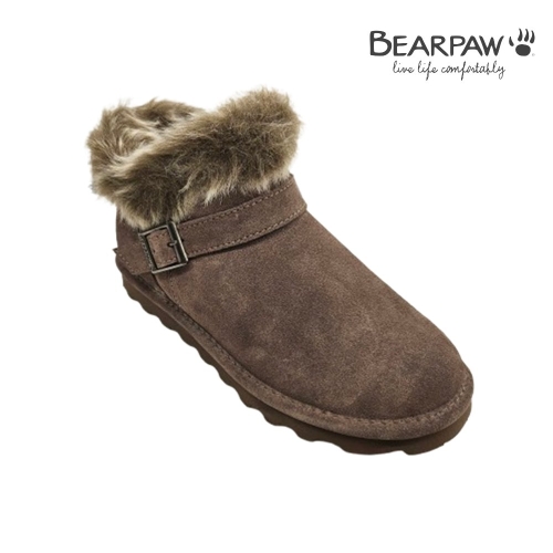 베어파우 여성 JASMINE 천연소가죽 버클 양털 부츠 K3121067QD-W-EGR_이미지