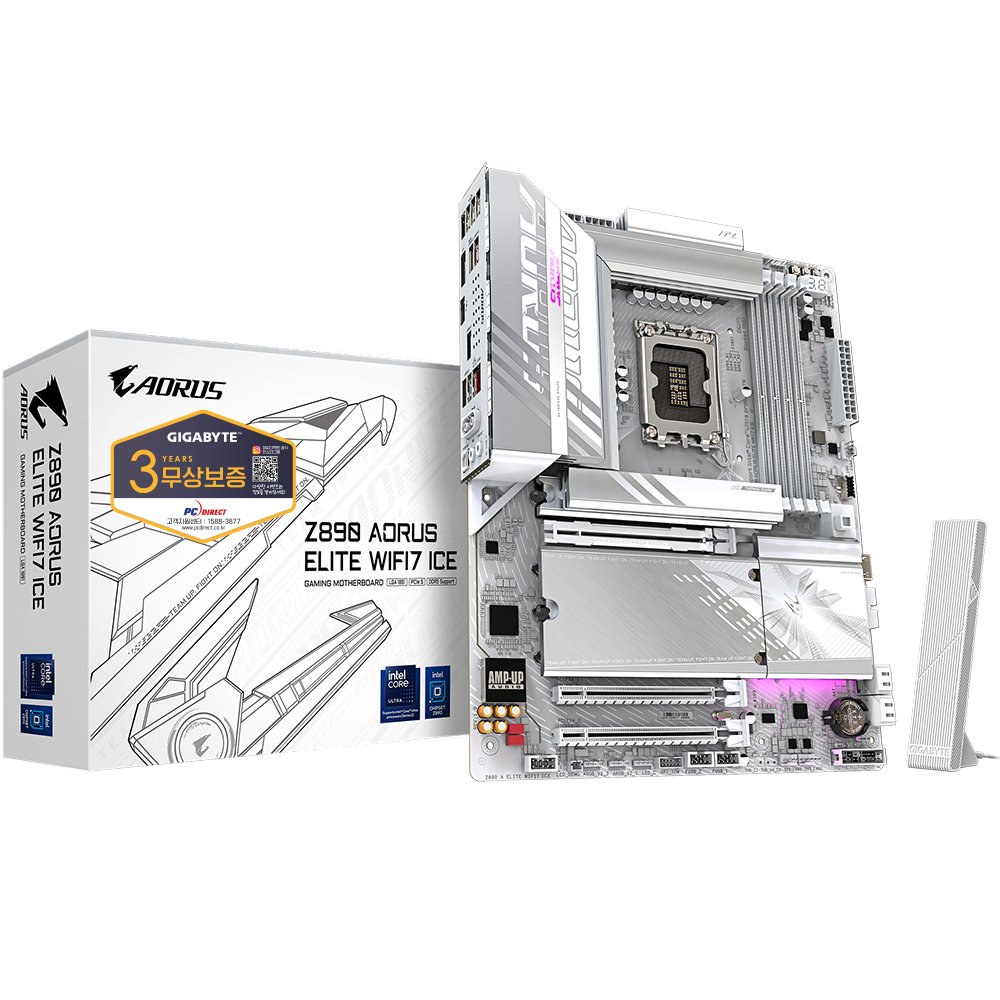 GIGABYTE Z890 AORUS ELITE WIFI7 ICE 피씨디렉트이미지입니다. 누르면 해당 게시물로 새창이동합니다.