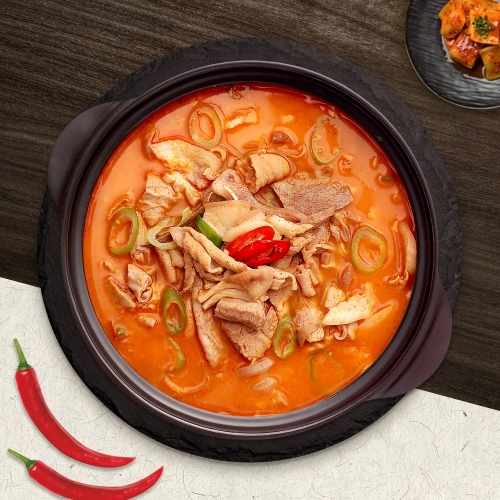 미트타임 얼큰한 홍술국 돼지 내장 돼지국밥 술국 600g (2개)_이미지
