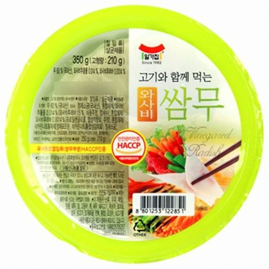 일미농수산 일가집 고기와 함께 먹는 와사비 쌈무 350g이미지입니다. 누르면 해당 게시물로 새창이동합니다.