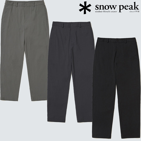 스노우피크 냉감 루트 슬림 팬츠 S25MMRPT62BK