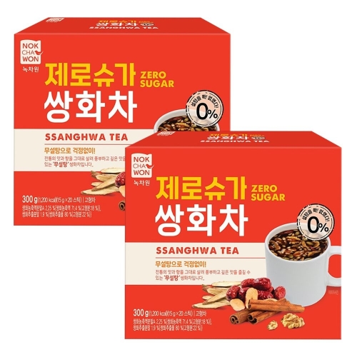 녹차원 제로슈가 쌍화차 20개입 (2개)