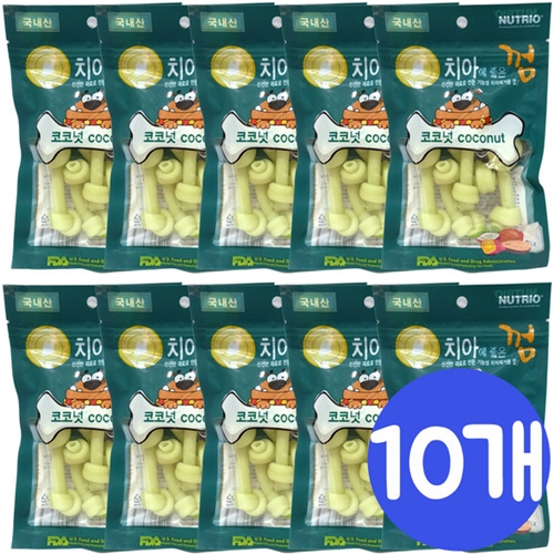 뉴트리오 치아에 좋은 껌 코코넛 80g (10개)