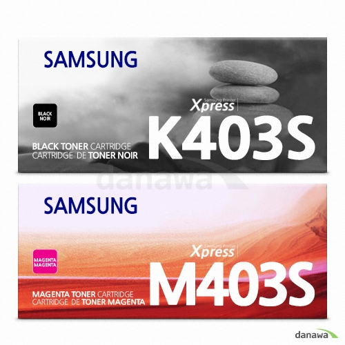 삼성전자 정품 CLT-K403S, CLT-M403S 2색 세트