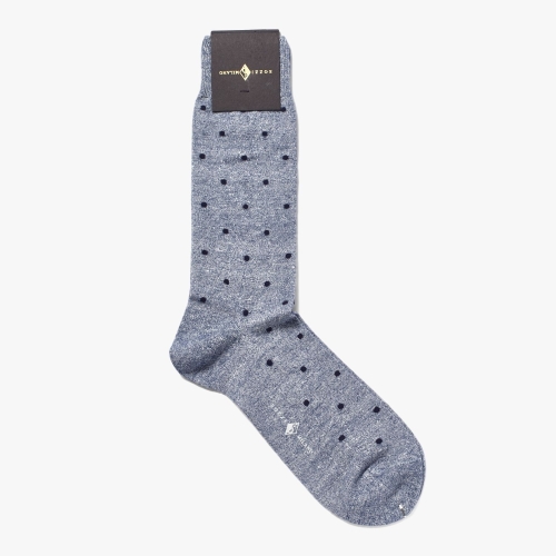 샌프란시스코마켓 SOZZI CALZE 소찌 칼제 MEN SHORT SOCKS DOT BLUE/ ZEE1M80002A78